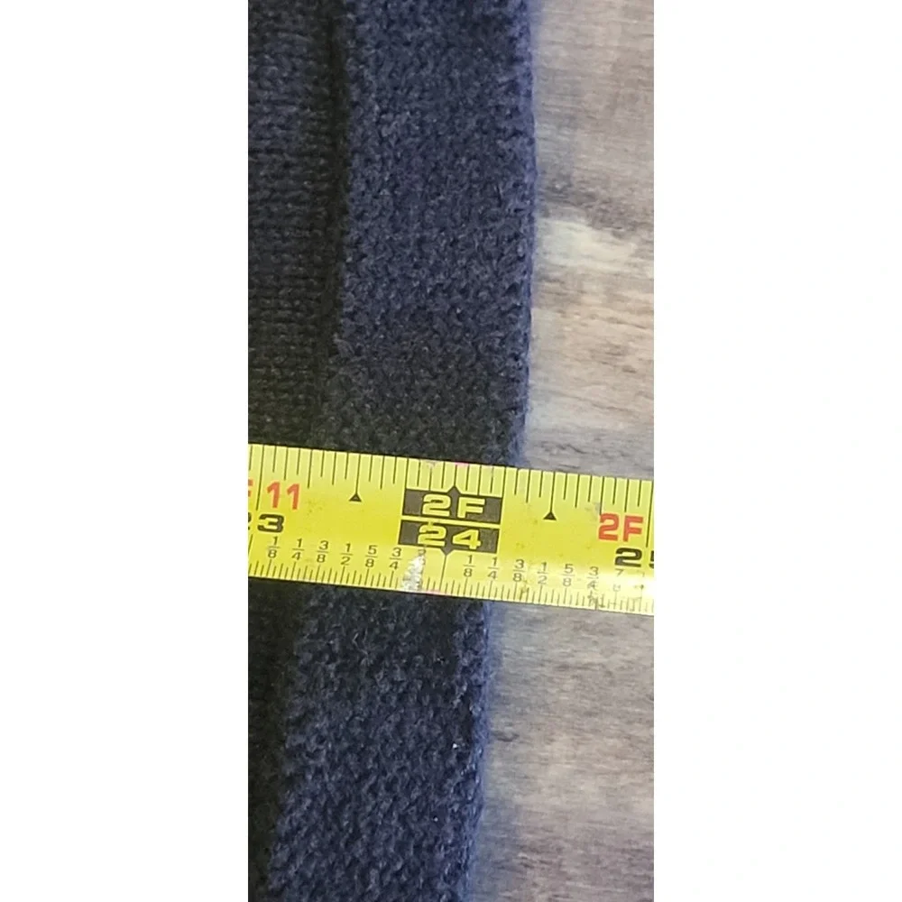 Orvis Women's Medium Cardigan  Button Up Sweater Flowers Daisy's‎ Navy Blue